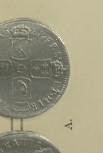 An illustration from A guide to the coins of Great Britain & Ireland, in gold, silver, and copper, from the earliest period to the present time, with their value, 1888, leaf 194