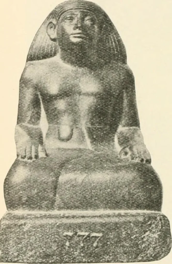 An illustration from A guide to the Egyptian galleries : (sculpture), 1909, leaf 101