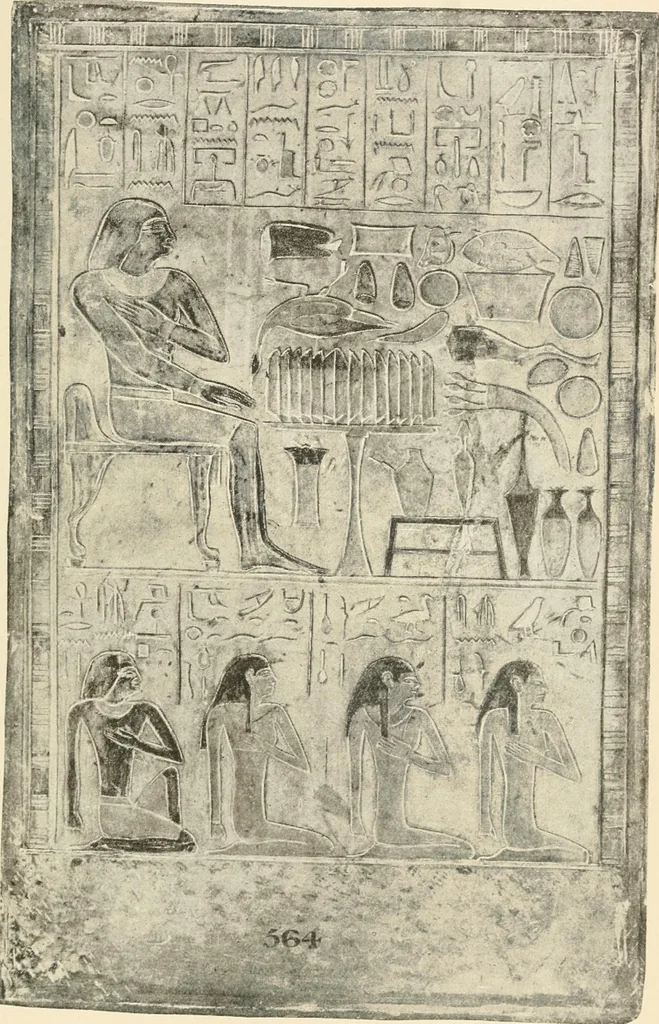 An illustration from A guide to the Egyptian galleries : (sculpture), 1909, leaf 110