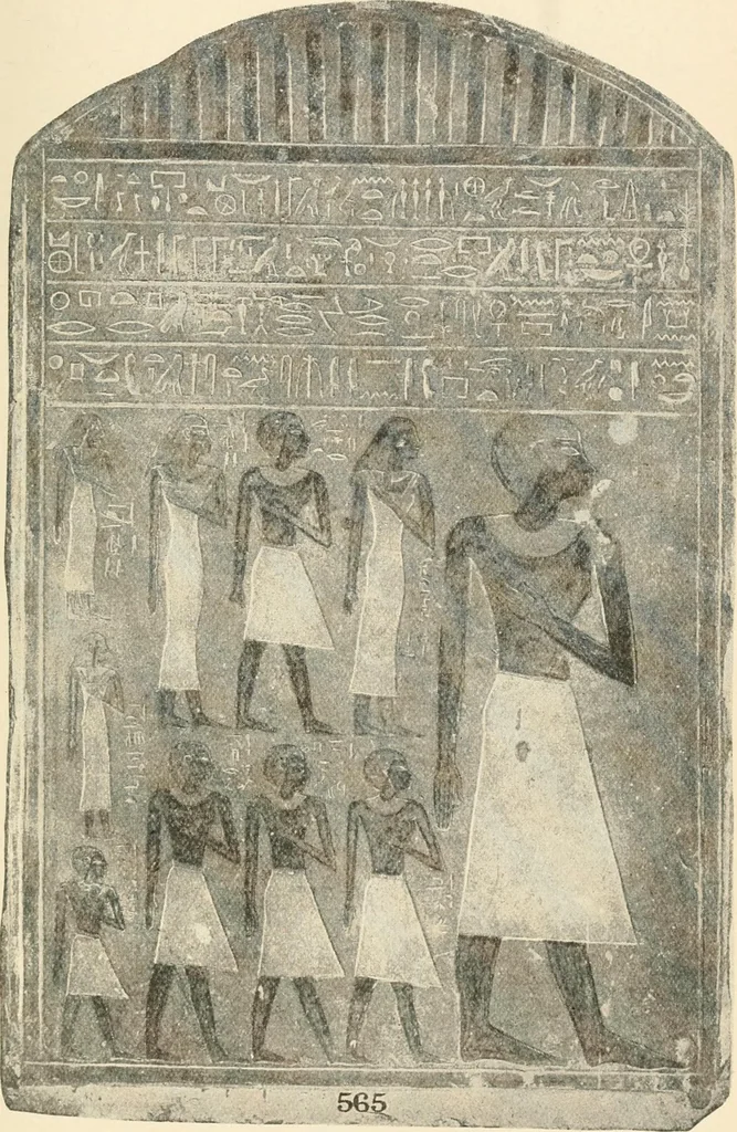 An illustration from A guide to the Egyptian galleries : (sculpture), 1909, leaf 112