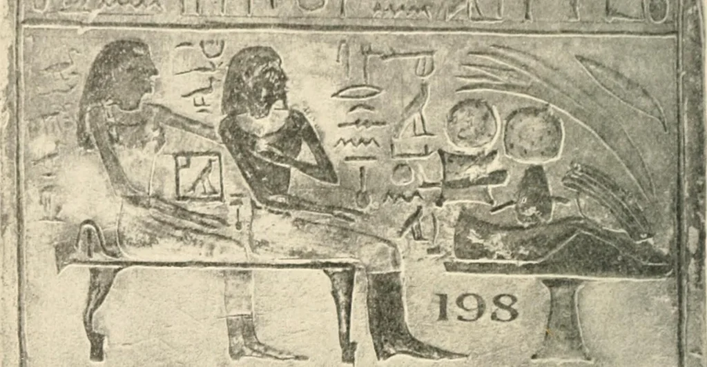 An illustration from A guide to the Egyptian galleries : (sculpture), 1909, leaf 117