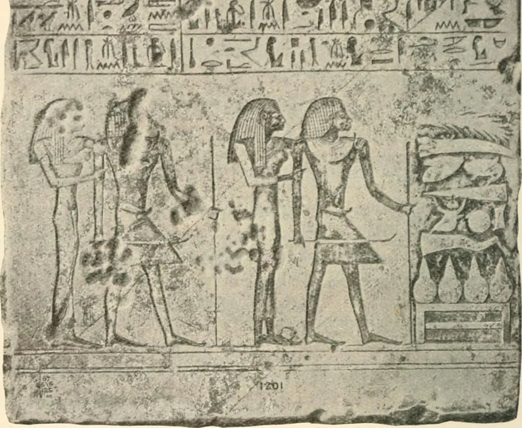 An illustration from A guide to the Egyptian galleries : (sculpture), 1909, leaf 125