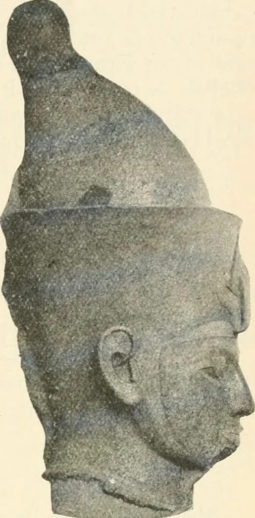 An illustration from A guide to the Egyptian galleries : (sculpture), 1909, leaf 158