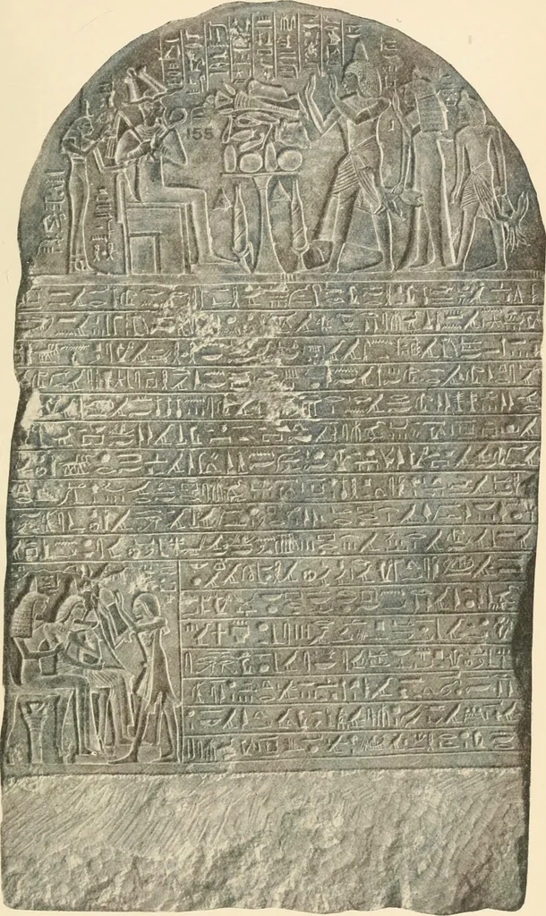 An illustration from A guide to the Egyptian galleries : (sculpture), 1909, leaf 196
