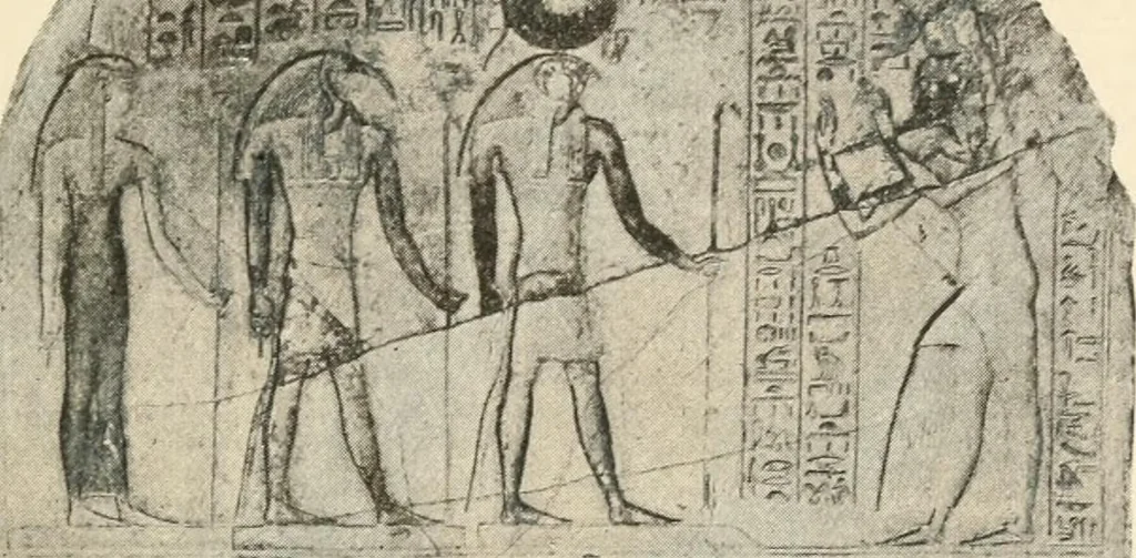 An illustration from A guide to the Egyptian galleries : (sculpture), 1909, leaf 198