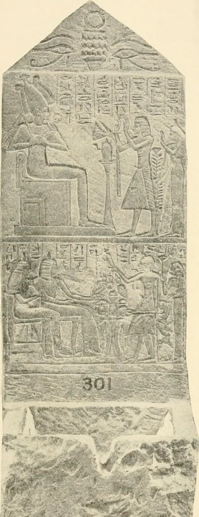 An illustration from A guide to the Egyptian galleries : (sculpture), 1909, leaf 226