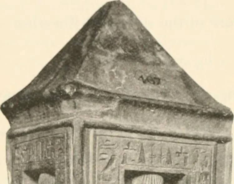 An illustration from A guide to the Egyptian galleries : (sculpture), 1909, leaf 231