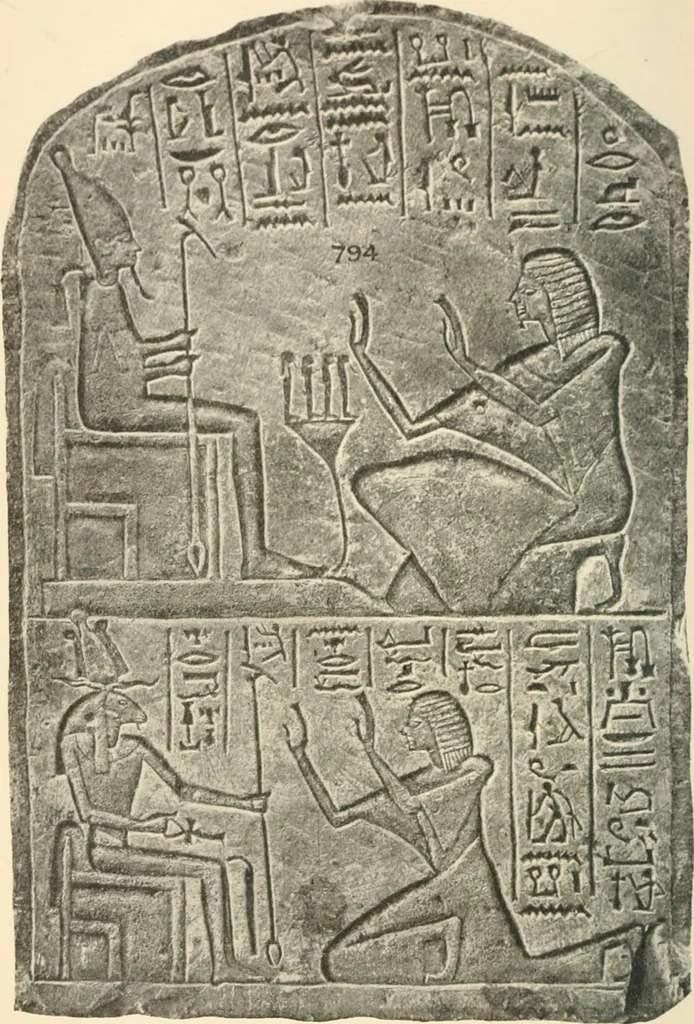 An illustration from A guide to the Egyptian galleries : (sculpture), 1909, leaf 285