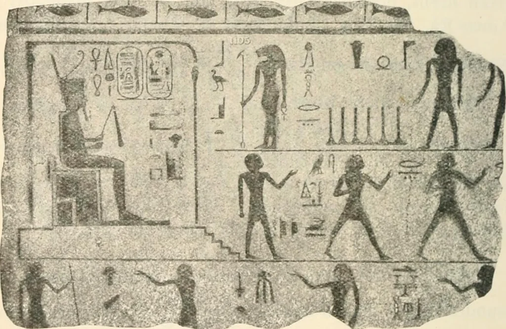 An illustration from A guide to the Egyptian galleries : (sculpture), 1909, leaf 297