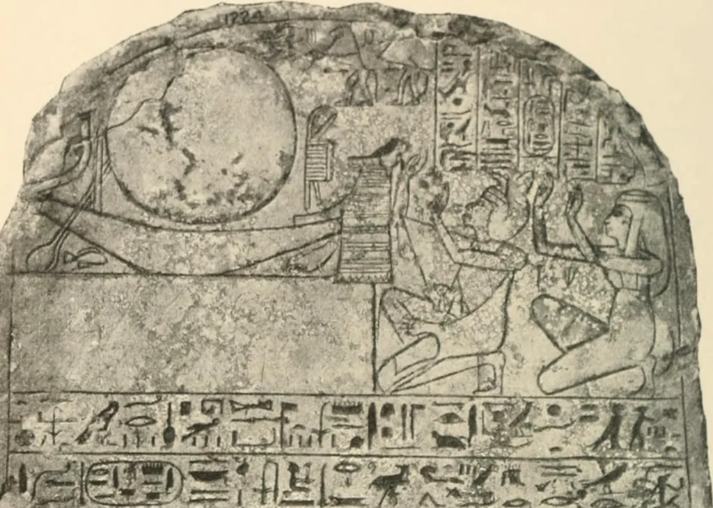 An illustration from A guide to the Egyptian galleries : (sculpture), 1909, leaf 301