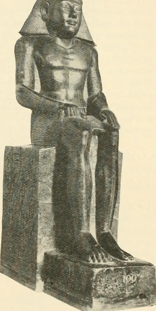 An illustration from A guide to the Egyptian galleries : (sculpture), 1909, leaf 76