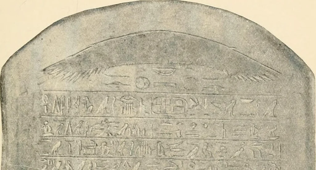 An illustration from A guide to the Egyptian galleries : (sculpture), 1909, leaf 86