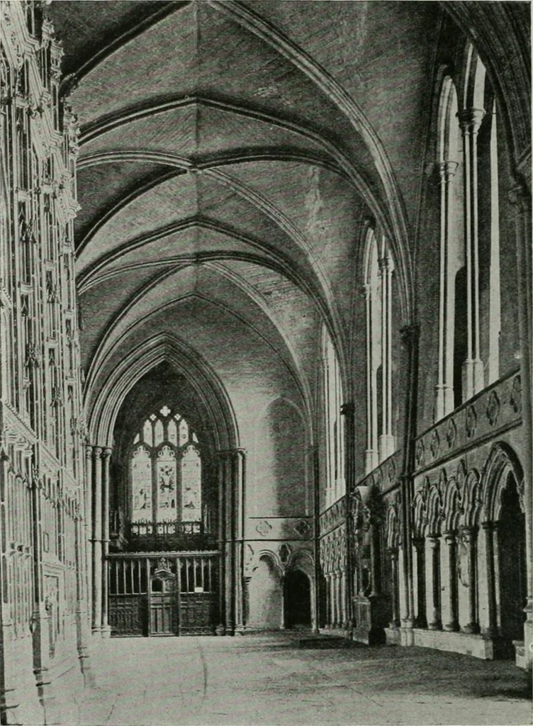 An illustration from A guide to English Gothic architecture, illustrated by numerous drawings and photographs, 1922, leaf 110