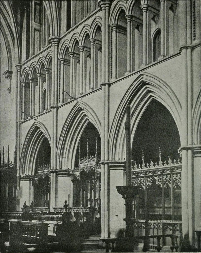 An illustration from A guide to English Gothic architecture, illustrated by numerous drawings and photographs, 1922, leaf 112