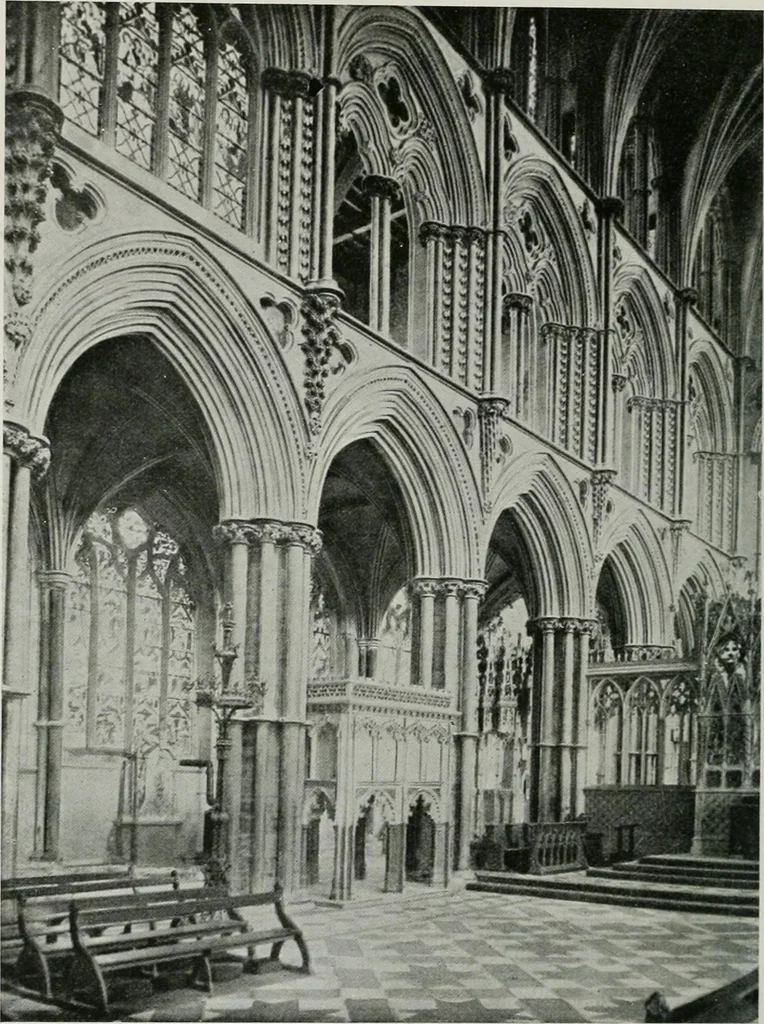 An illustration from A guide to English Gothic architecture, illustrated by numerous drawings and photographs, 1922, leaf 116
