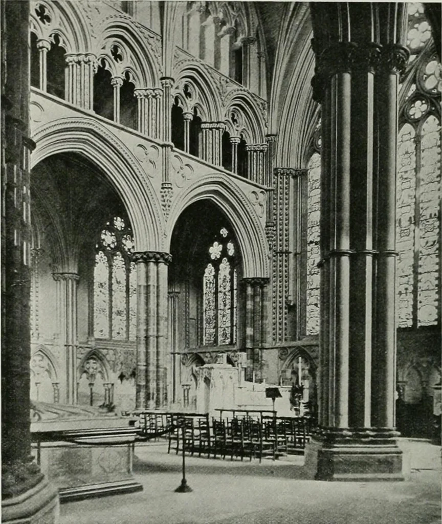 An illustration from A guide to English Gothic architecture, illustrated by numerous drawings and photographs, 1922, leaf 118