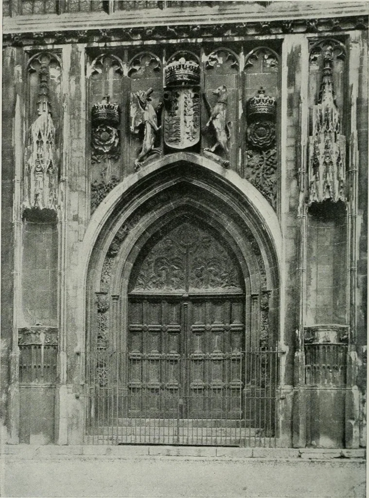 An illustration from A guide to English Gothic architecture, illustrated by numerous drawings and photographs, 1922, leaf 148