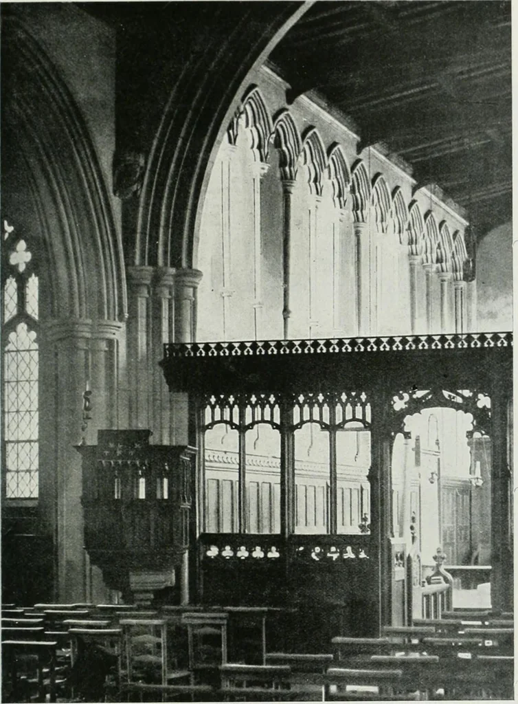 An illustration from A guide to English Gothic architecture, illustrated by numerous drawings and photographs, 1922, leaf 153