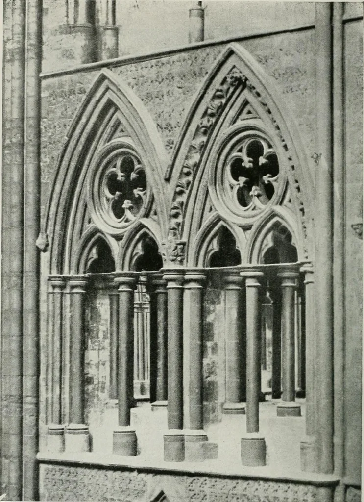 An illustration from A guide to English Gothic architecture, illustrated by numerous drawings and photographs, 1922, leaf 160