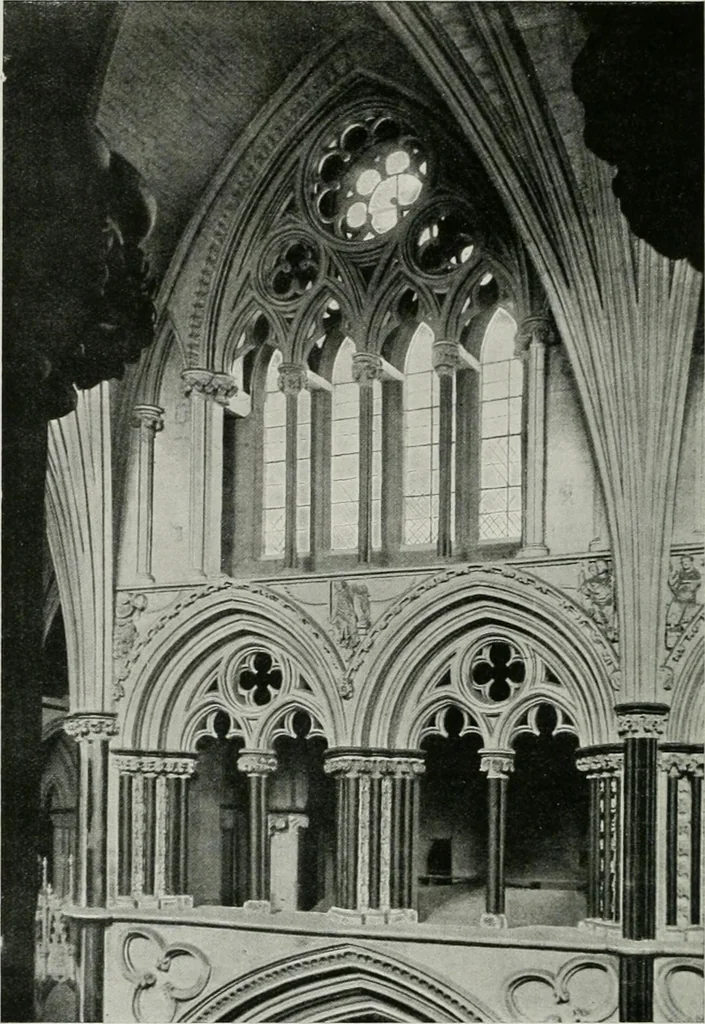 An illustration from A guide to English Gothic architecture, illustrated by numerous drawings and photographs, 1922, leaf 164