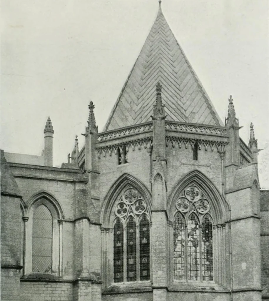 An illustration from A guide to English Gothic architecture, illustrated by numerous drawings and photographs, 1922, leaf 165