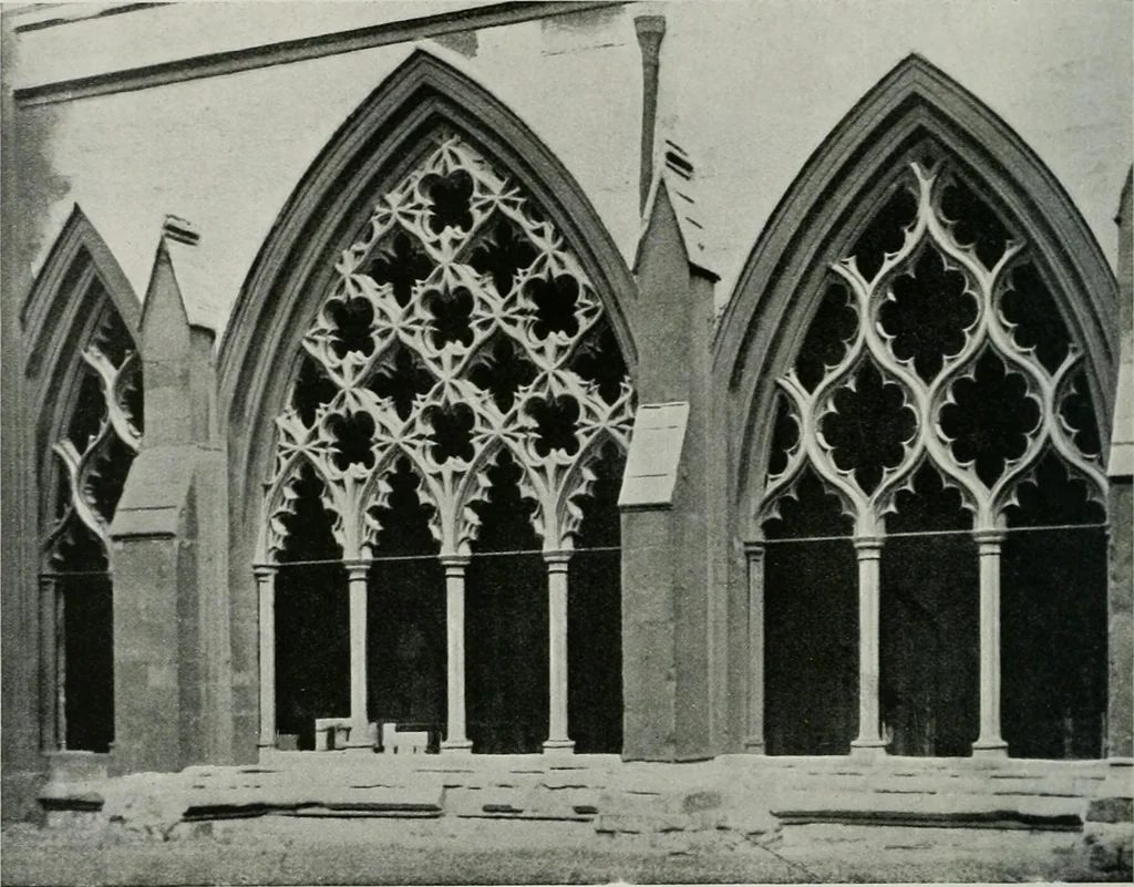 An illustration from A guide to English Gothic architecture, illustrated by numerous drawings and photographs, 1922, leaf 168