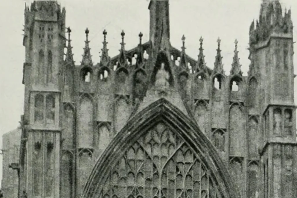An illustration from A guide to English Gothic architecture, illustrated by numerous drawings and photographs, 1922, leaf 171