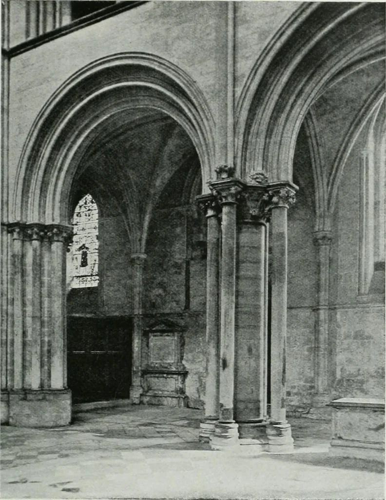 An illustration from A guide to English Gothic architecture, illustrated by numerous drawings and photographs, 1922, leaf 183