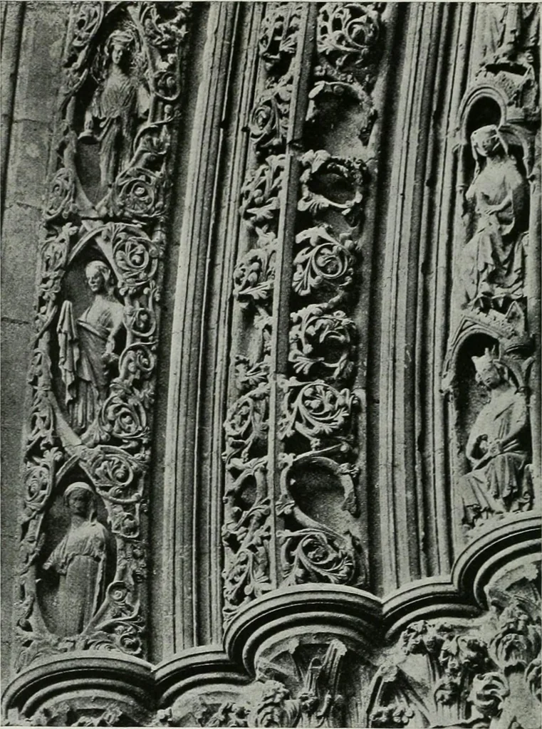An illustration from A guide to English Gothic architecture, illustrated by numerous drawings and photographs, 1922, leaf 190