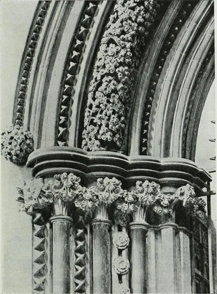 An illustration from A guide to English Gothic architecture, illustrated by numerous drawings and photographs, 1922, leaf 191