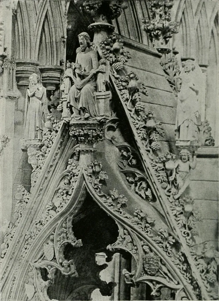 An illustration from A guide to English Gothic architecture, illustrated by numerous drawings and photographs, 1922, leaf 194