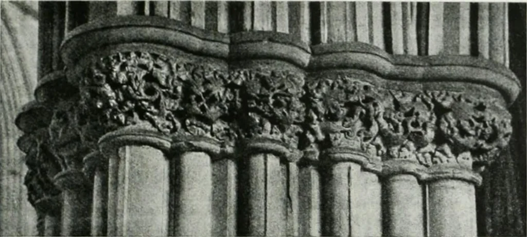 An illustration from A guide to English Gothic architecture, illustrated by numerous drawings and photographs, 1922, leaf 197