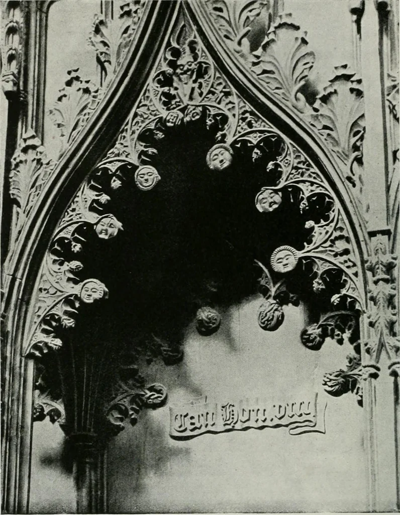 An illustration from A guide to English Gothic architecture, illustrated by numerous drawings and photographs, 1922, leaf 198