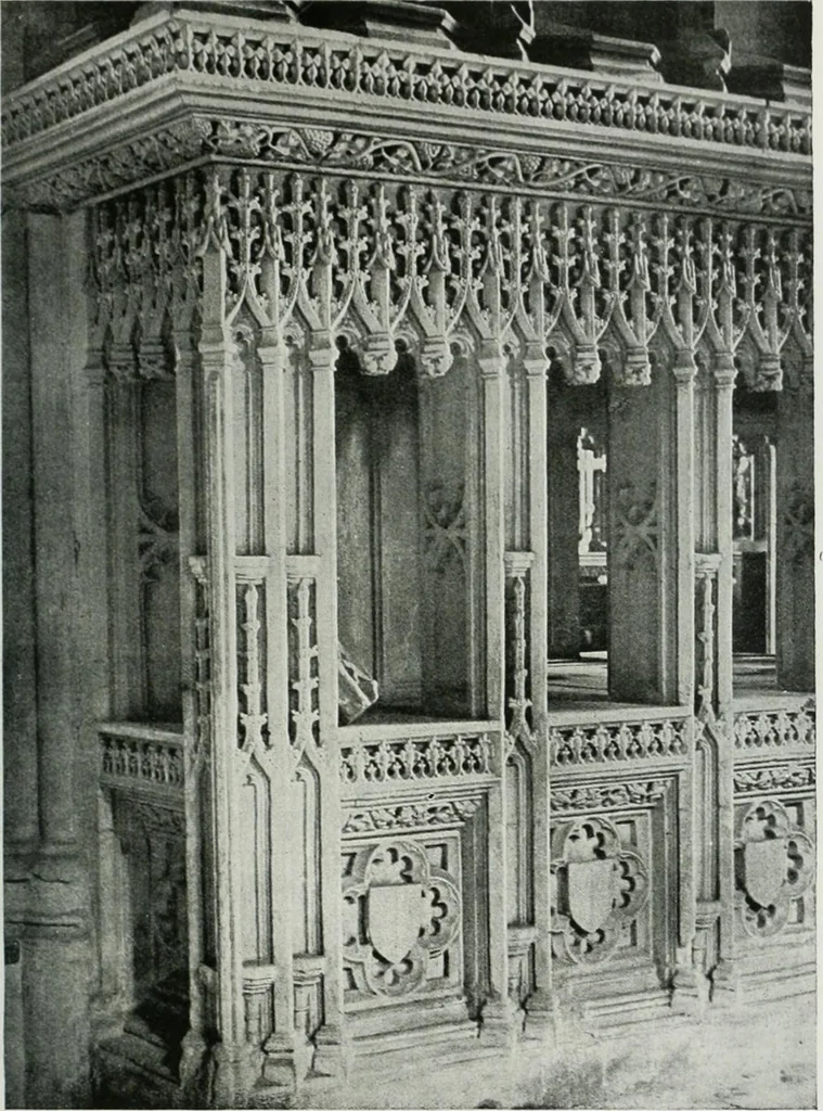 An illustration from A guide to English Gothic architecture, illustrated by numerous drawings and photographs, 1922, leaf 199