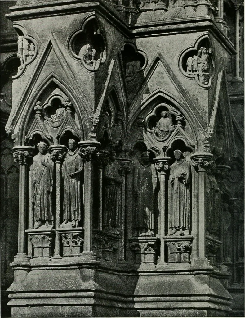 An illustration from A guide to English Gothic architecture, illustrated by numerous drawings and photographs, 1922, leaf 202