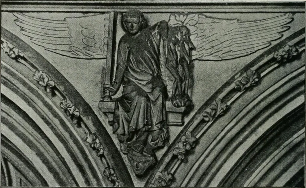 An illustration from A guide to English Gothic architecture, illustrated by numerous drawings and photographs, 1922, leaf 204