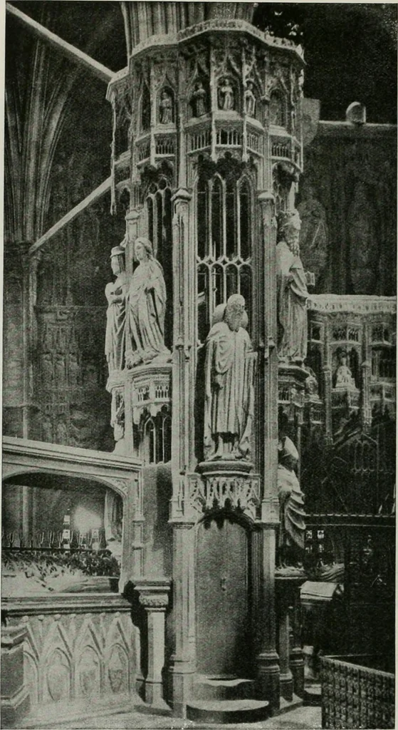 An illustration from A guide to English Gothic architecture, illustrated by numerous drawings and photographs, 1922, leaf 210