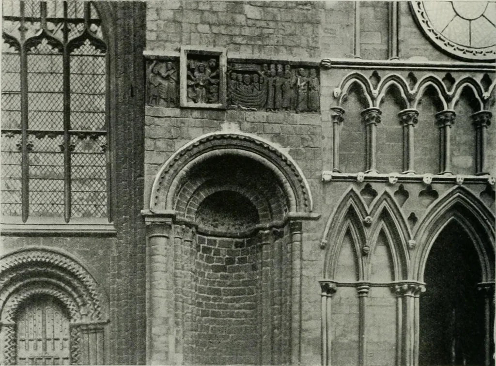 An illustration from A guide to English Gothic architecture, illustrated by numerous drawings and photographs, 1922, leaf 214