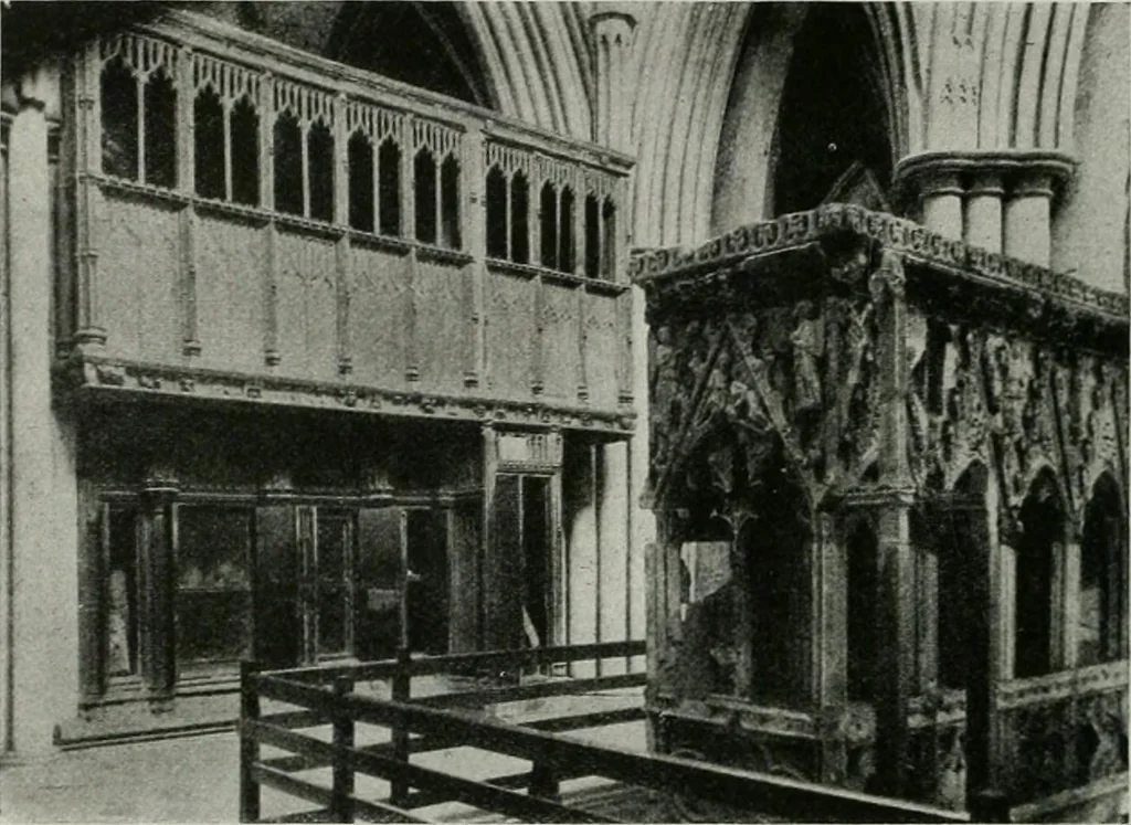 An illustration from A guide to English Gothic architecture, illustrated by numerous drawings and photographs, 1922, leaf 222