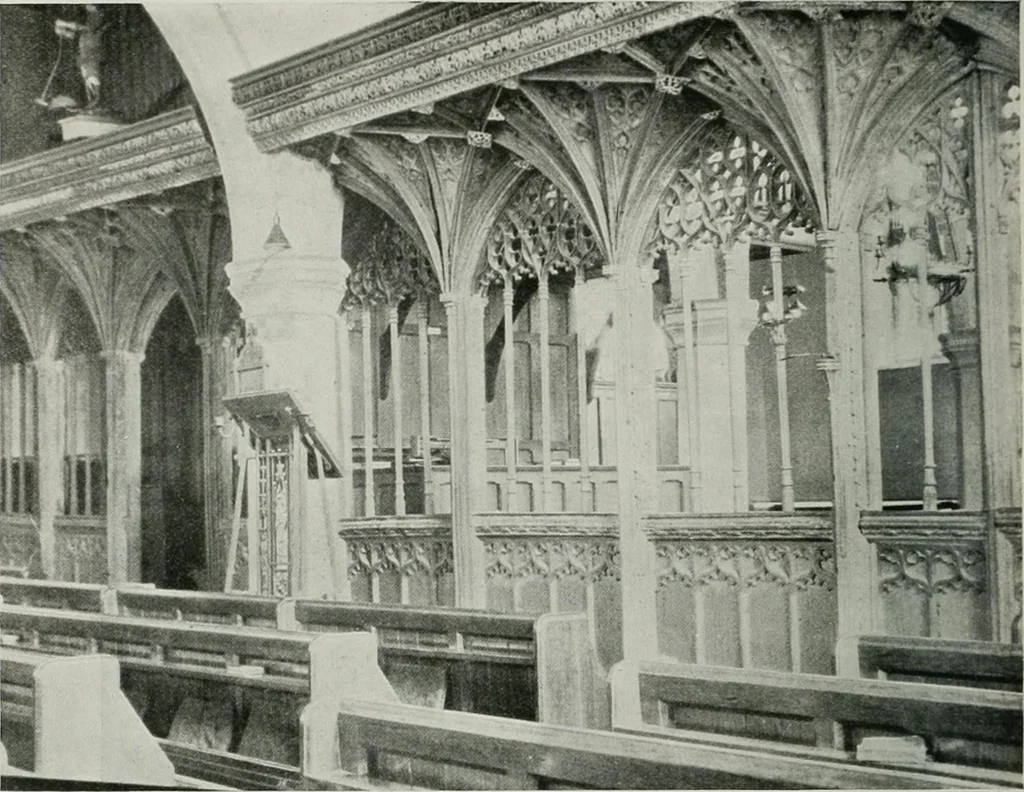 An illustration from A guide to English Gothic architecture, illustrated by numerous drawings and photographs, 1922, leaf 224
