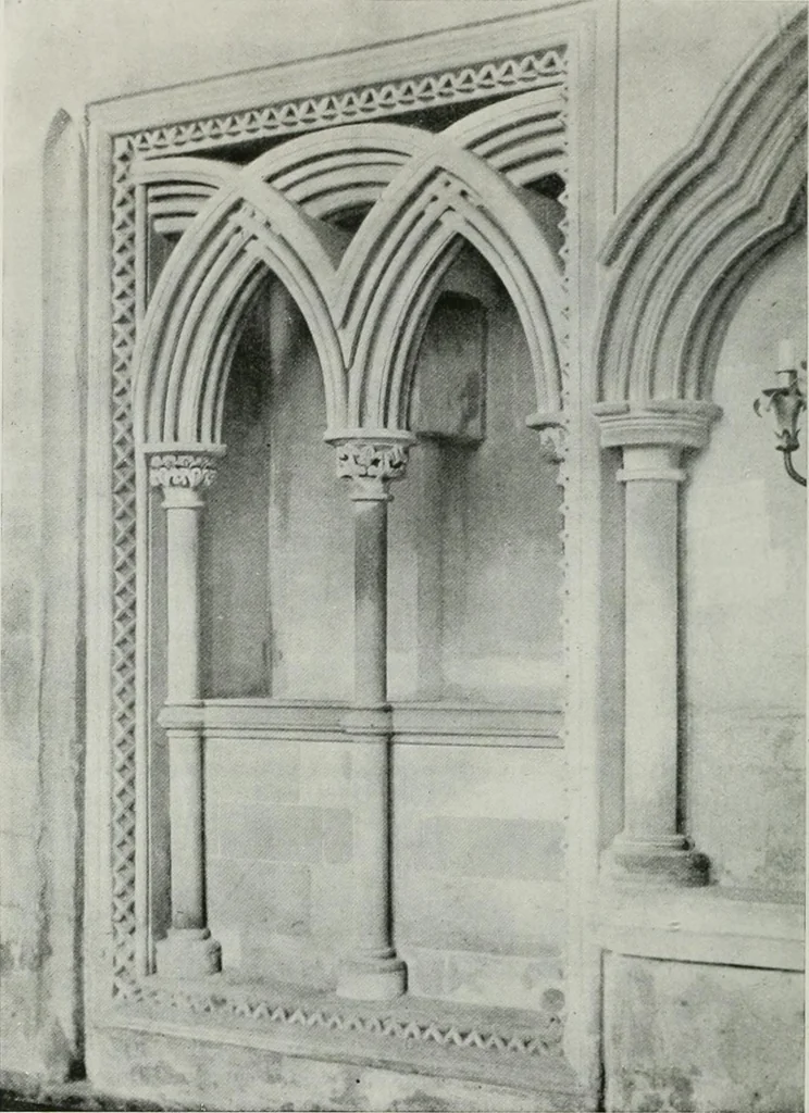 An illustration from A guide to English Gothic architecture, illustrated by numerous drawings and photographs, 1922, leaf 236