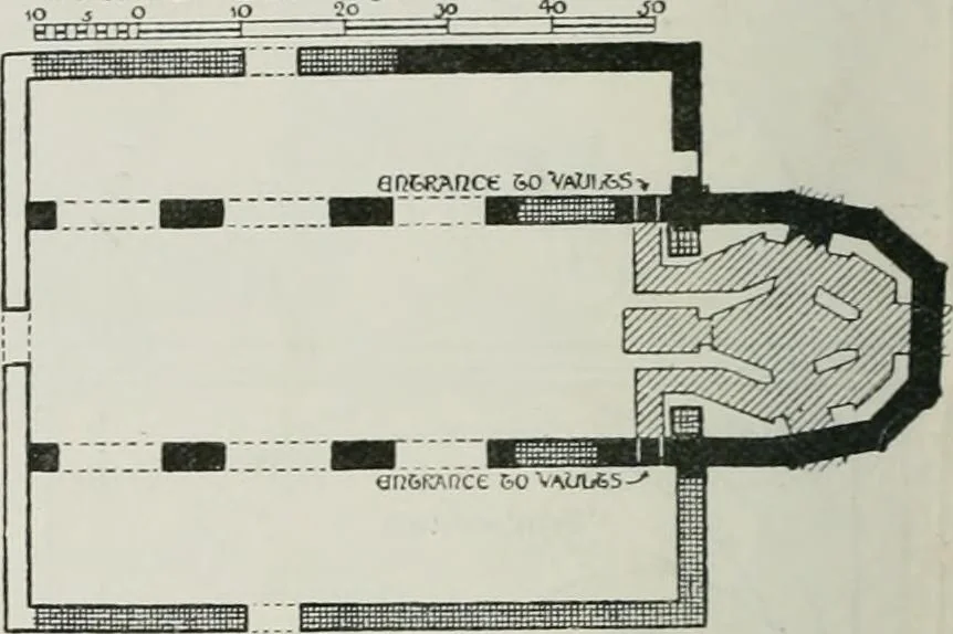 An illustration from A guide to English Gothic architecture, illustrated by numerous drawings and photographs, 1922, leaf 28