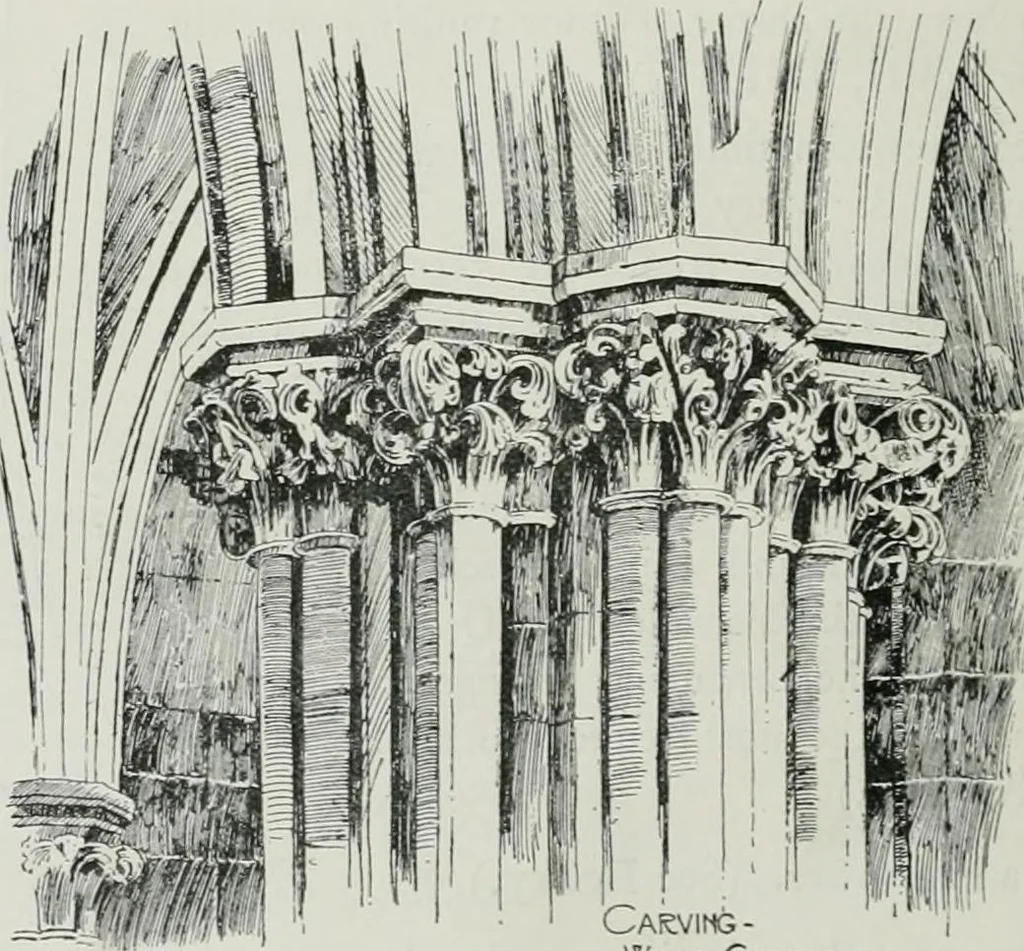 An illustration from A guide to English Gothic architecture, illustrated by numerous drawings and photographs, 1922, leaf 30