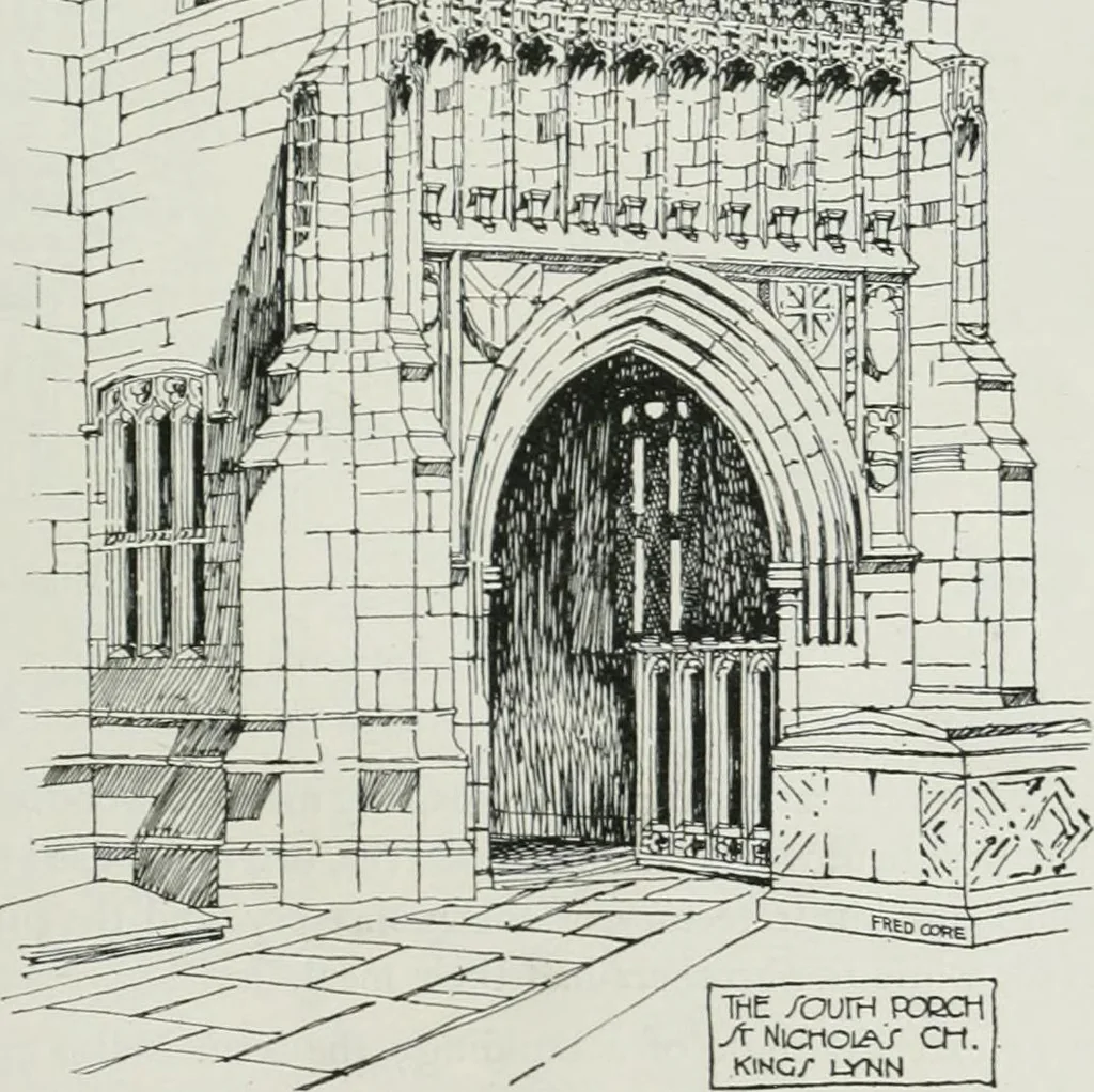 An illustration from A guide to English Gothic architecture, illustrated by numerous drawings and photographs, 1922, leaf 43