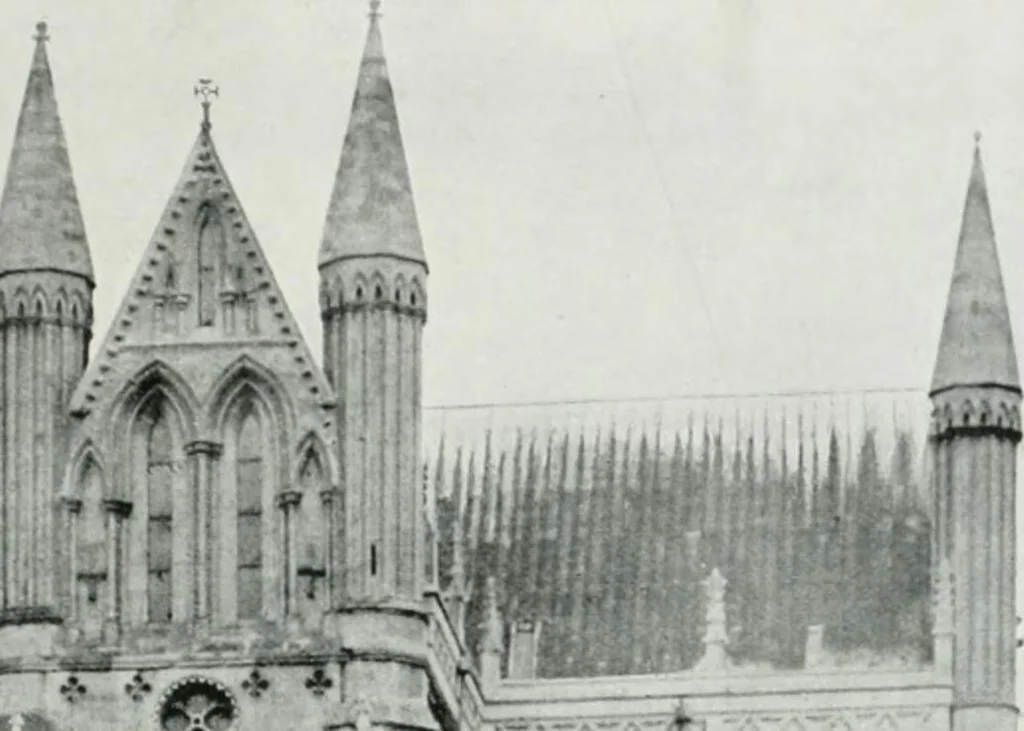 An illustration from A guide to English Gothic architecture, illustrated by numerous drawings and photographs, 1922, leaf 71