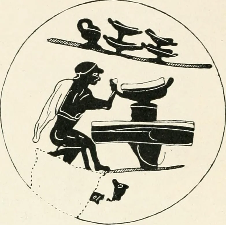 An illustration from A guide to the exhibition illustrating Greek and Roman life, 1920, leaf 194