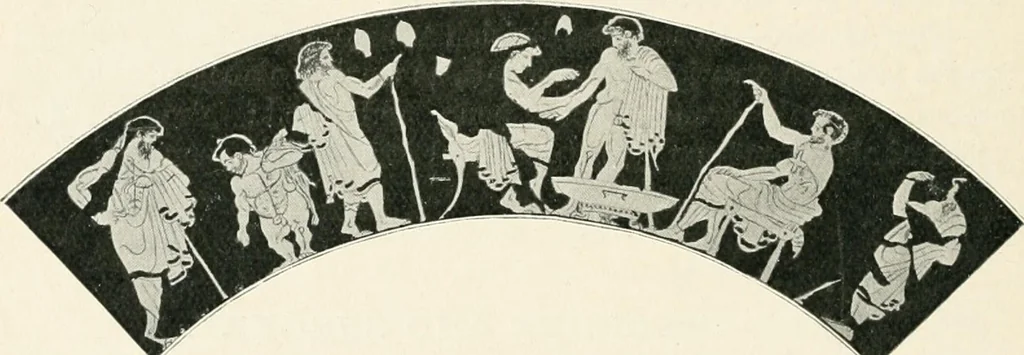 An illustration from A guide to the exhibition illustrating Greek and Roman life, 1920, leaf 198