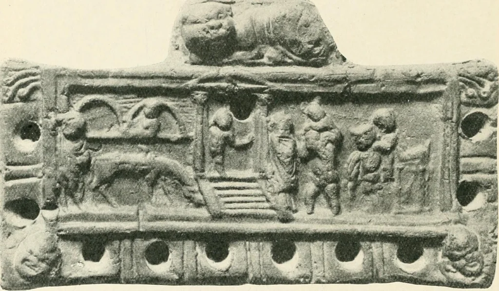 An illustration from A guide to the exhibition illustrating Greek and Roman life, 1920, leaf 40