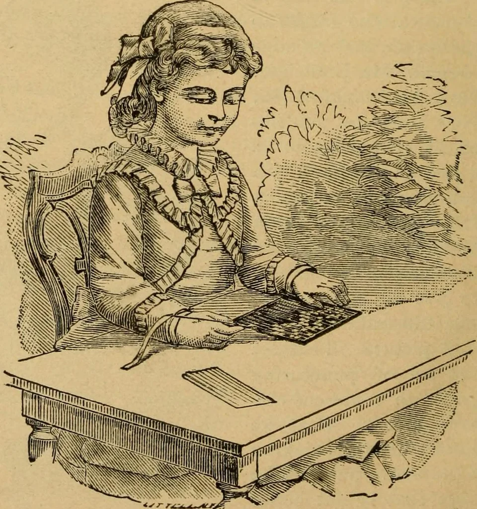An illustration from Guide to the kindergarten and intermediate class, 1877, leaf 230