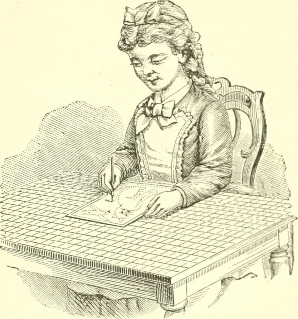 An illustration from Guide to the kindergarten and intermediate class, 1877, leaf 225